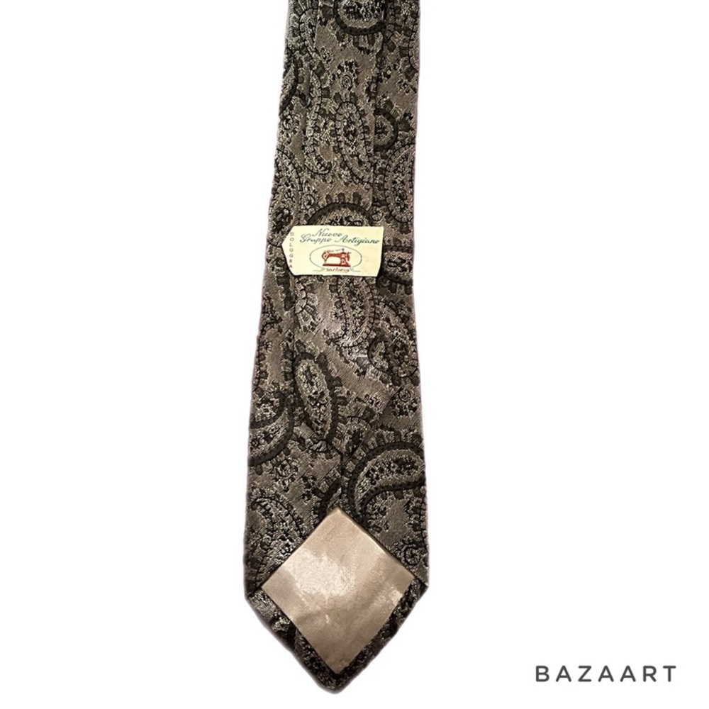🌻5 for $25🌻 Vintage Gruppo Artigiano Pure Silk Made in Italy Paisley Necktie